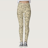 Het lijkt op een wand met een textuur in beige tin leggings (Voorkant)