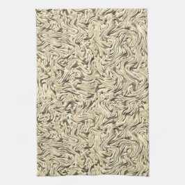 Het lijkt op een wand met een textuur in beige tin theedoek