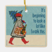 Het lijkt veel op f#@k die gecensureerd wordt keramisch ornament (Voorkant)