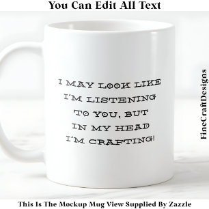 Het lijkt wel alsof ik naar 048 Novelty Craft luis Koffiemok