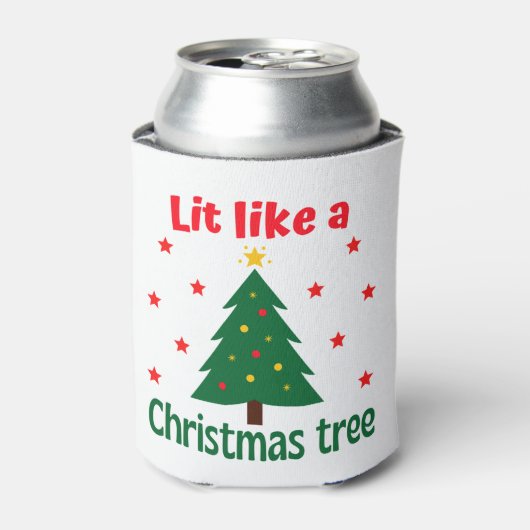 Het lijkt wel een kerstkerstkerstboom. blikjeskoeler (Blikje Voorkant)