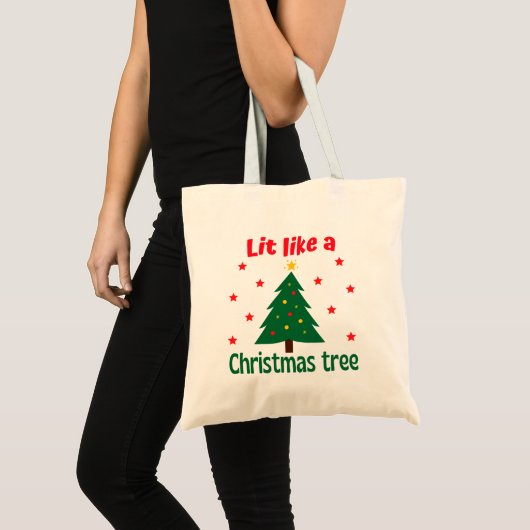 Het lijkt wel een kerstkerstkerstboom. tote bag (Voorkant (product))