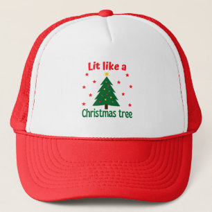 Het lijkt wel een kerstkerstkerstboom. trucker pet