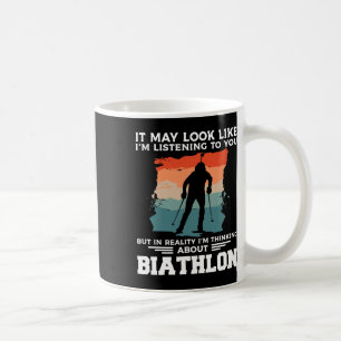 Het lijkt wel of ik naar je luister... Biatlon Bia Koffiemok