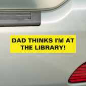 Het lijkt wel of je de bibliotheek vergeten bent! bumpersticker (Op auto)