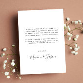 Het Lijst Elegant Script van het Berichten Foto Ar Bedankkaart