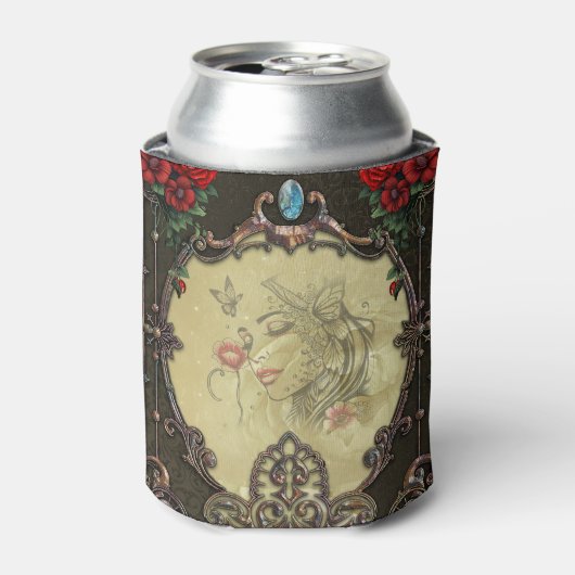 Het lijst heeft een weelderig design blikjeskoeler (Blikje Voorkant)
