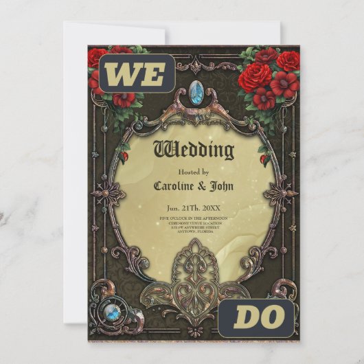 Het lijst heeft een weelderig design kaart (Voorkant)