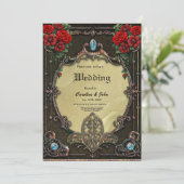 Het lijst heeft een weelderig design kaart (Staand voorkant)
