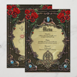 Het lijst heeft een weelderig design menu