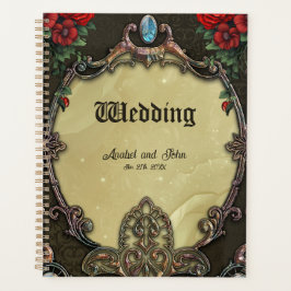 Het lijst heeft een weelderig design planner
