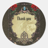 Het lijst heeft een weelderig design ronde sticker (Voorkant)
