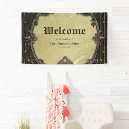 Het lijst heeft een weelderig design spandoek