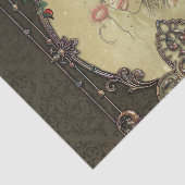 Het lijst heeft een weelderig design tissuepapier (Detail)