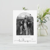 Het Lijst van Arch zal je mijn Bridesman Kaart zij (Staand voorkant)