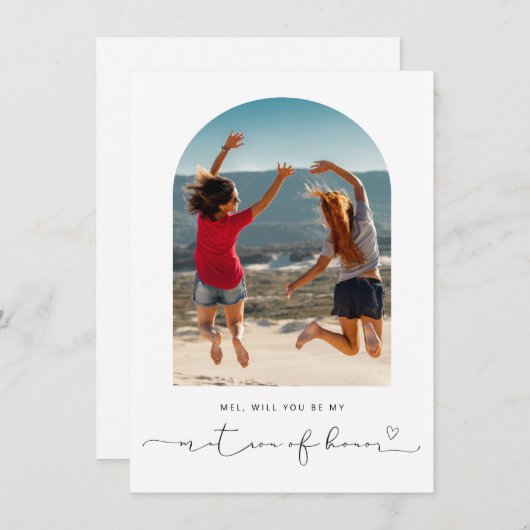 Het lijst van Arch zal je mijn matroos zijn. Bedankkaart (Voorkant / Achterkant)