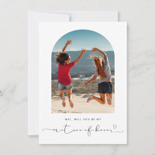 Het lijst van Arch zal je mijn matroos zijn. Bedankkaart (Voorkant)