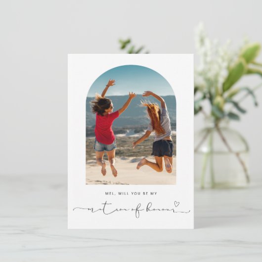 Het lijst van Arch zal je mijn matroos zijn. Bedankkaart (Staand voorkant)