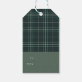 Het Lijst van de Boom van de pijn met Pinecones, S Cadeaulabel (Achterkant)