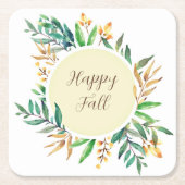 Het lijst van de de bladeren van de val met klantg kartonnen onderzetters (Voorkant)