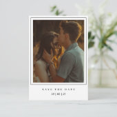 Het Lijst van de Foto sparen de Uitnodiging van de (Staand voorkant)