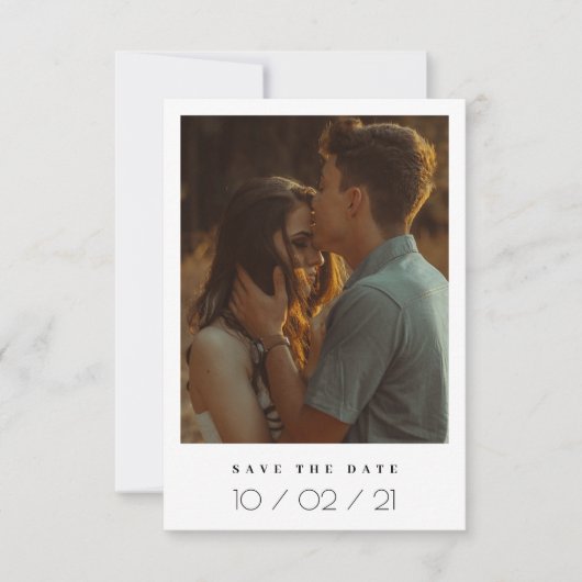 Het Lijst van de Foto sparen de Uitnodiging van de (Voorkant)