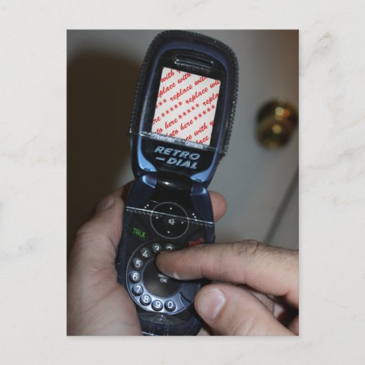 Het Lijst van de Foto van de Telefoon van de Inbel Briefkaart (Voorkant)