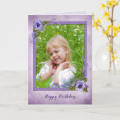 Het lijst van de Foto van het viooltje voor Kaart (Gele Bloem)