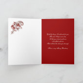 Het lijst van de het wenskaarthulst van Kerstmis Feestdagen Kaart (Binnen)