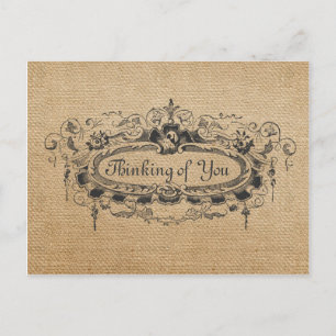 Het Lijst van de overlapping denken van u 2 Brief Briefkaart