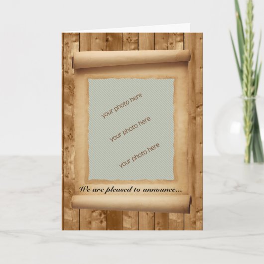 Het Lijst van de Rol van het perkament voor de Aan Aankondiging (Voorkant)