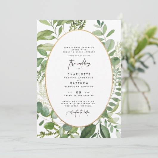 Het Lijst van de sloop beide plaatst de Uitnodigin Kaart (Staand voorkant)