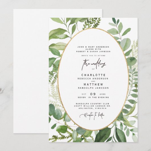 Het Lijst van de sloop beide plaatst de Uitnodigin Kaart (Voorkant / Achterkant)