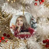 Het Lijst van de sneeuw minimumaantal Twee Manuscr Keramisch Ornament