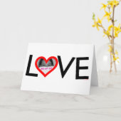 Het lijstkaart van de LIEFDE Kaart (Gele Bloem)