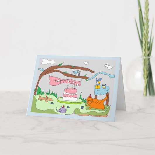 Het lijzig praten de feestneuzen zeggen, Gelukkige Kaart (Voorkant)