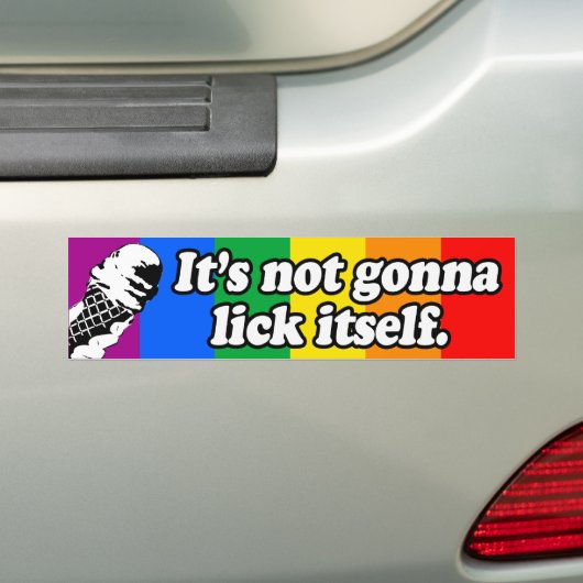 HET LIKT NIET OP ZELF -.png Bumpersticker (Op auto)