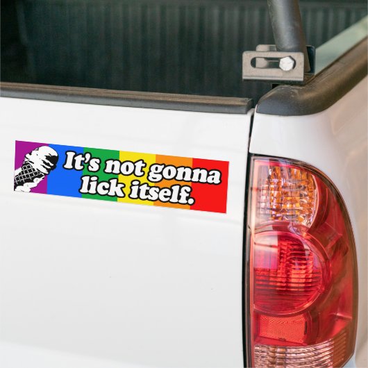 HET LIKT NIET OP ZELF -.png Bumpersticker (Op Truck)