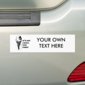 Het likt zichzelf niet bumpersticker (Op auto)