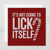 Het Likt Zichzelf Niet Grappig Beledigend Sarcasme Feestdagenkaart (Voorkant / Achterkant)