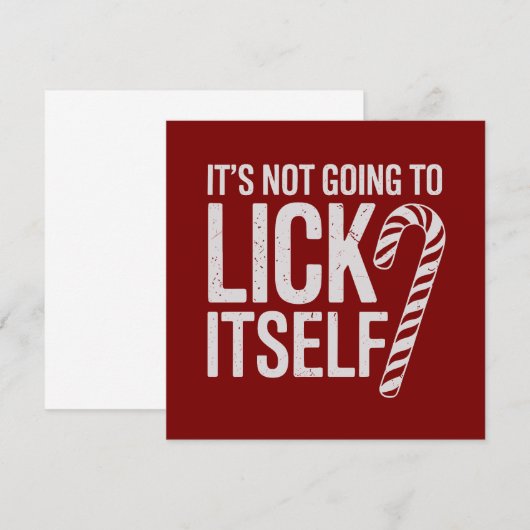 Het Likt Zichzelf Niet Sarcasme beledigend Kaart (Voorkant / Achterkant)