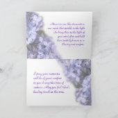 Het lila Bloeien past om het even welke Kaart (Binnen)