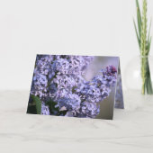 Het lila Bloeien past om het even welke Kaart (Voorkant)