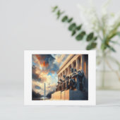 Het Lincoln Memorial, Briefkaart (Staand voorkant)