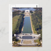 Het Lincoln Memorial en het Tweede Wereldoorlog Me Briefkaart (Voorkant / Achterkant)