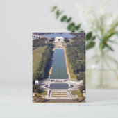 Het Lincoln Memorial en het Tweede Wereldoorlog Me Briefkaart (Staand voorkant)