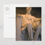Het Lincoln Memorial in Washington DC. Briefkaart (Voorkant / Achterkant)