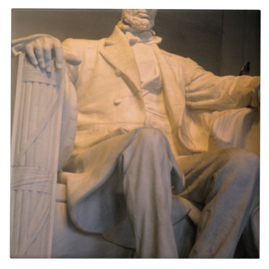 Het Lincoln Memorial in Washington DC. Tegeltje (Voorkant)