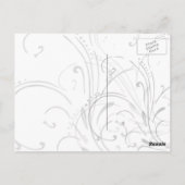 Het lineaire Briefkaart van de Dans (Achterkant)