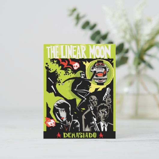 Het lineaire Briefkaart van de Maan (Staand voorkant)